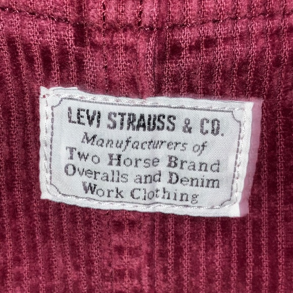 Burgundy Levi’s corduroy overall dress - Picture 12 of 13
